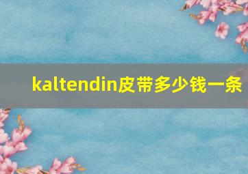 kaltendin皮带多少钱一条