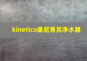 kinetico康尼蒂克净水器