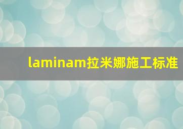 laminam拉米娜施工标准