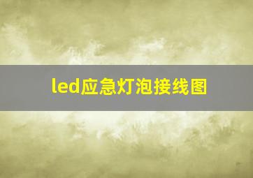 led应急灯泡接线图