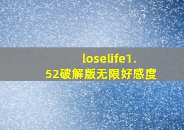 loselife1.52破解版无限好感度