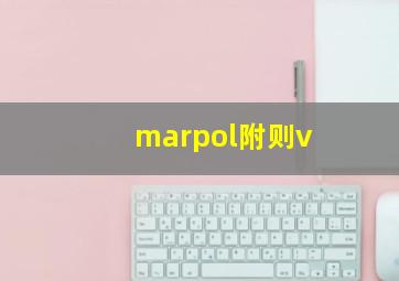 marpol附则v