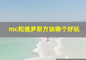 mc和俄罗斯方块哪个好玩