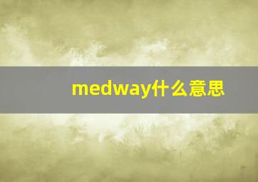 medway什么意思