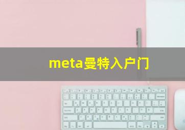 meta曼特入户门