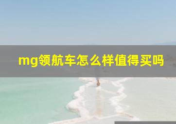 mg领航车怎么样值得买吗