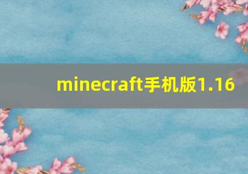 minecraft手机版1.16