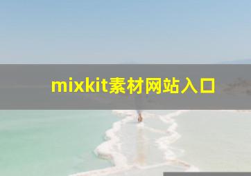 mixkit素材网站入口