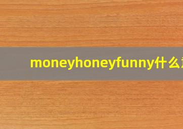 moneyhoneyfunny什么意思