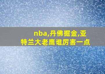 nba,丹佛掘金,亚特兰大老鹰谁厉害一点