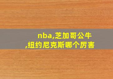 nba,芝加哥公牛,纽约尼克斯哪个厉害