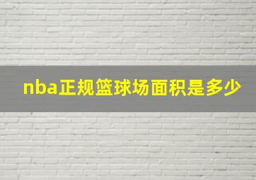 nba正规篮球场面积是多少