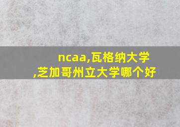 ncaa,瓦格纳大学,芝加哥州立大学哪个好