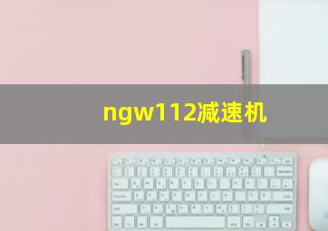 ngw112减速机