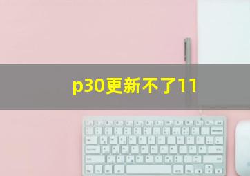 p30更新不了11