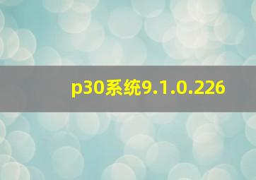 p30系统9.1.0.226