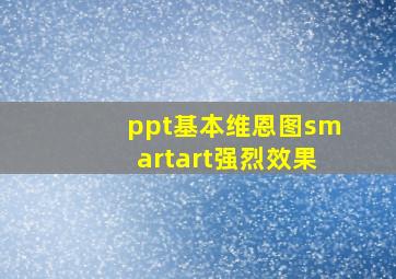 ppt基本维恩图smartart强烈效果