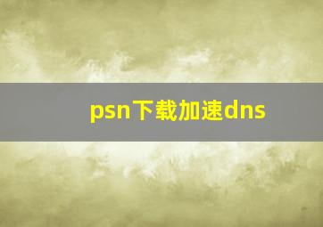 psn下载加速dns