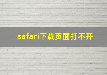 safari下载页面打不开