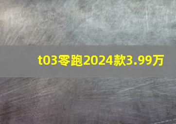 t03零跑2024款3.99万