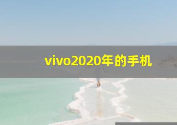 vivo2020年的手机