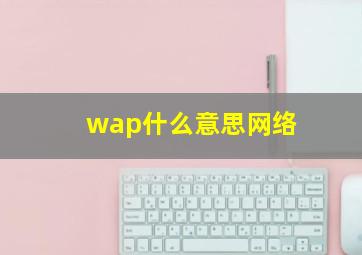 wap什么意思网络