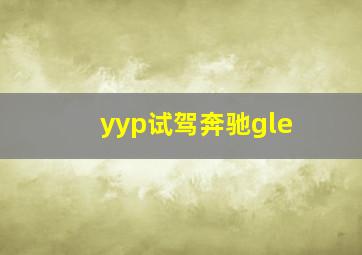 yyp试驾奔驰gle