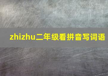 zhizhu二年级看拼音写词语