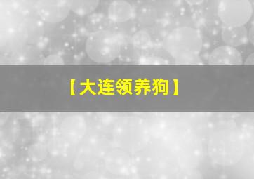 【大连领养狗】