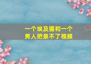 一个埃及猫和一个男人把录不了视频