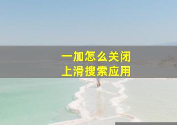 一加怎么关闭上滑搜索应用