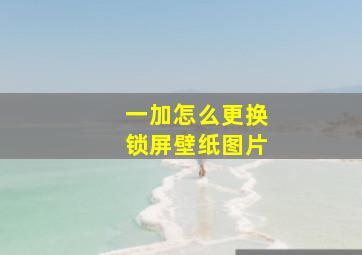 一加怎么更换锁屏壁纸图片