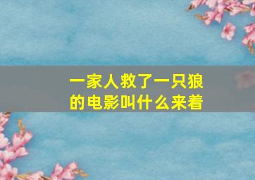 一家人救了一只狼的电影叫什么来着