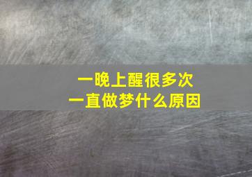 一晚上醒很多次一直做梦什么原因