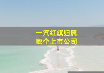 一汽红旗归属哪个上市公司