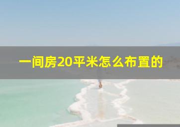 一间房20平米怎么布置的