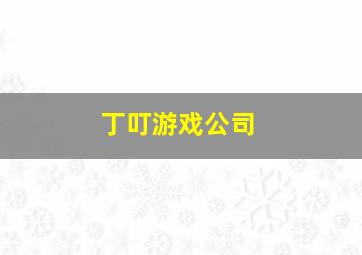 丁叮游戏公司