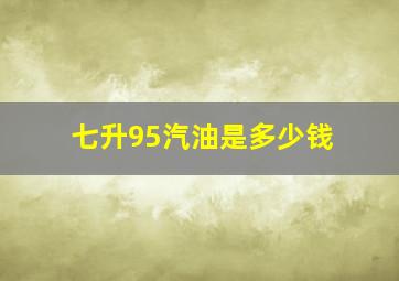 七升95汽油是多少钱