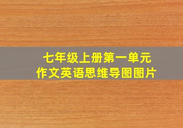 七年级上册第一单元作文英语思维导图图片