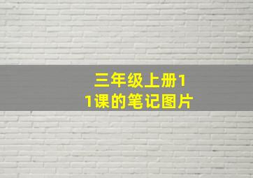 三年级上册11课的笔记图片