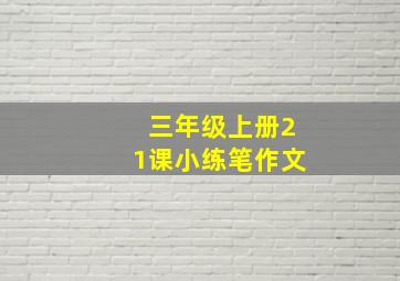 三年级上册21课小练笔作文