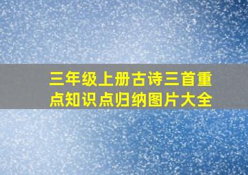 三年级上册古诗三首重点知识点归纳图片大全