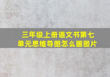 三年级上册语文书第七单元思维导图怎么画图片