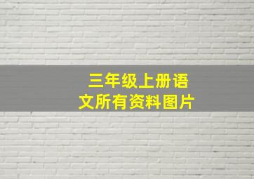 三年级上册语文所有资料图片