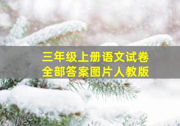 三年级上册语文试卷全部答案图片人教版