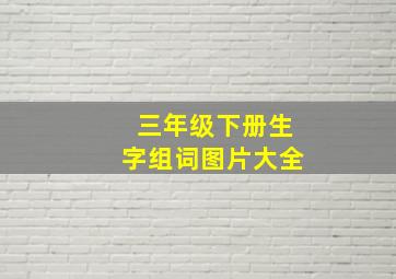 三年级下册生字组词图片大全