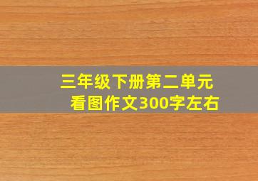 三年级下册第二单元看图作文300字左右