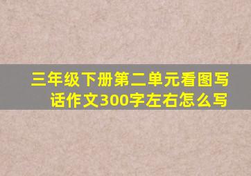 三年级下册第二单元看图写话作文300字左右怎么写