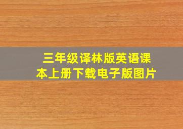 三年级译林版英语课本上册下载电子版图片