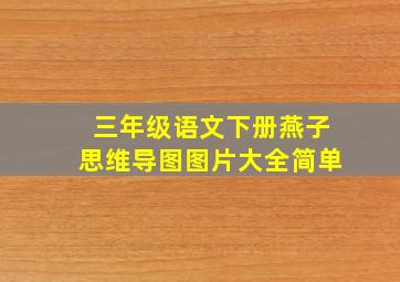 三年级语文下册燕子思维导图图片大全简单